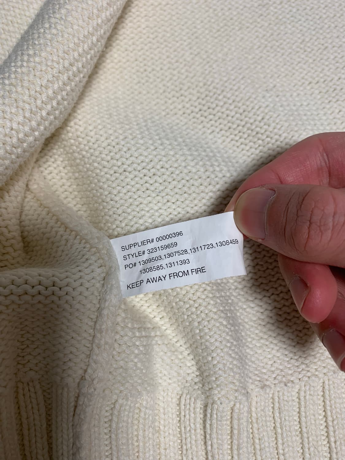 폴로 빅포니 니트집업 아이보리 상품이미지10