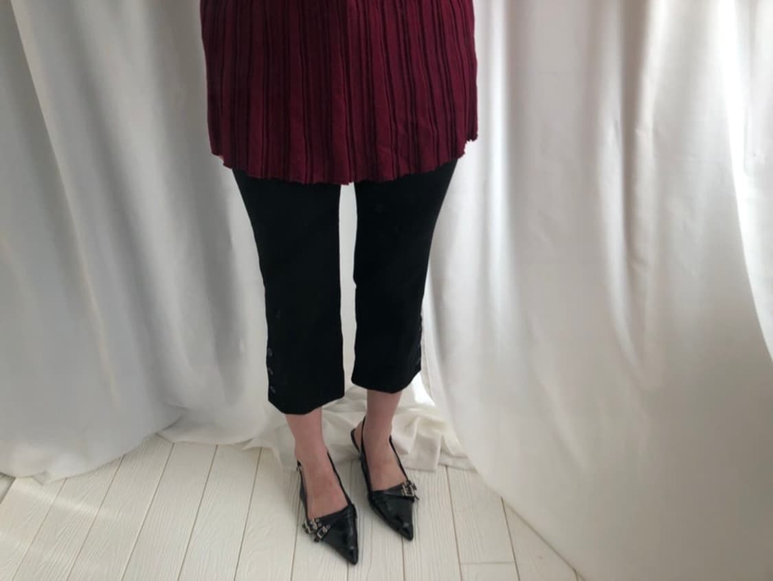 796. Goul black capri pants 상품이미지6