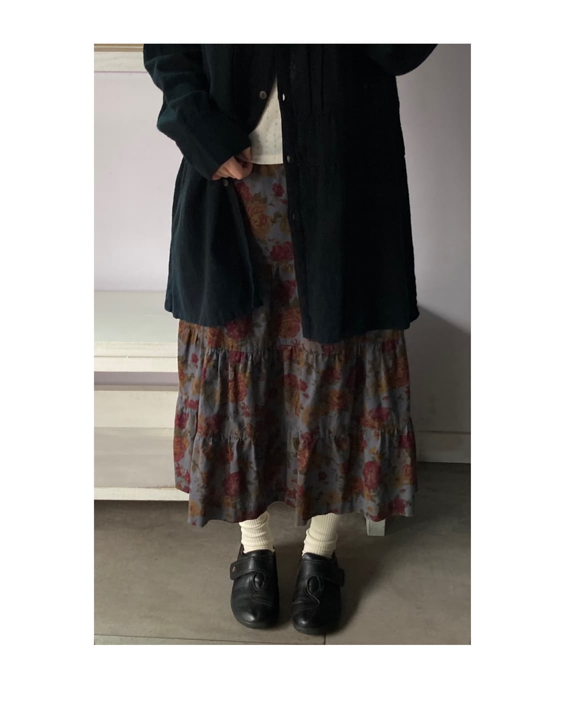 일본빈티지) 로즈 캉캉 스커트 상품이미지1