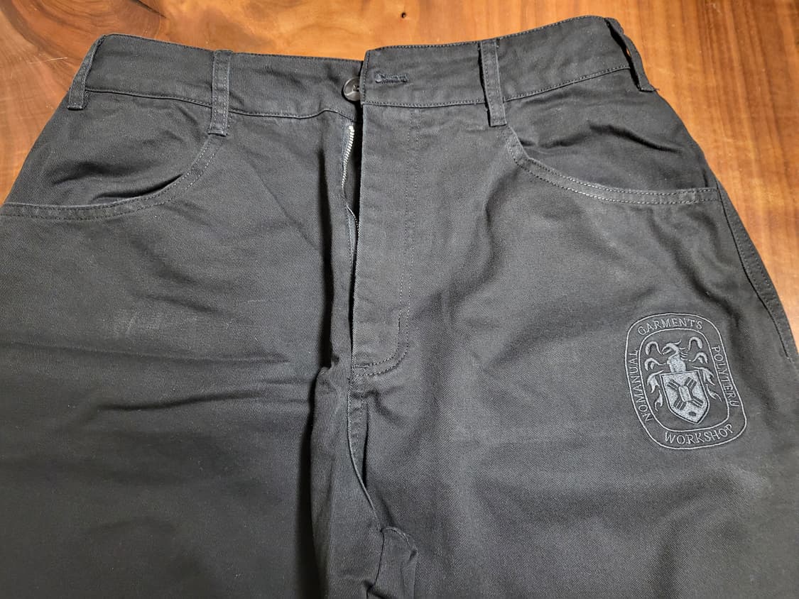 노마뉴얼 폴리테루 콜라보 코튼 와이드 팬츠 상품이미지2