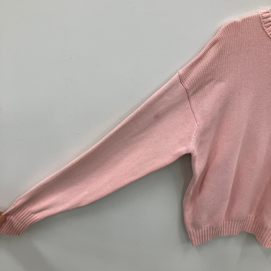 폴로 랄프로렌 핑크 코튼 라운드넥 니트 스웨터 100 상품이미지5