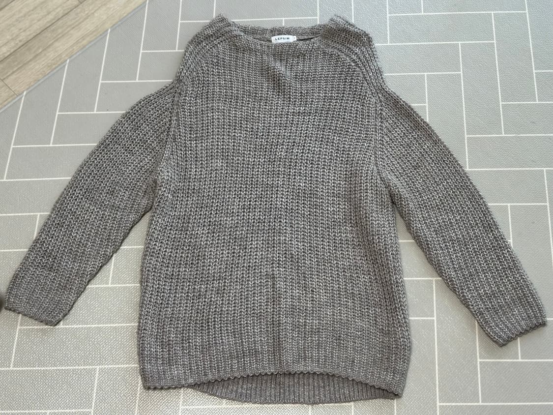 LEPSIM 회색 니트 Free 사이즈 상품이미지1