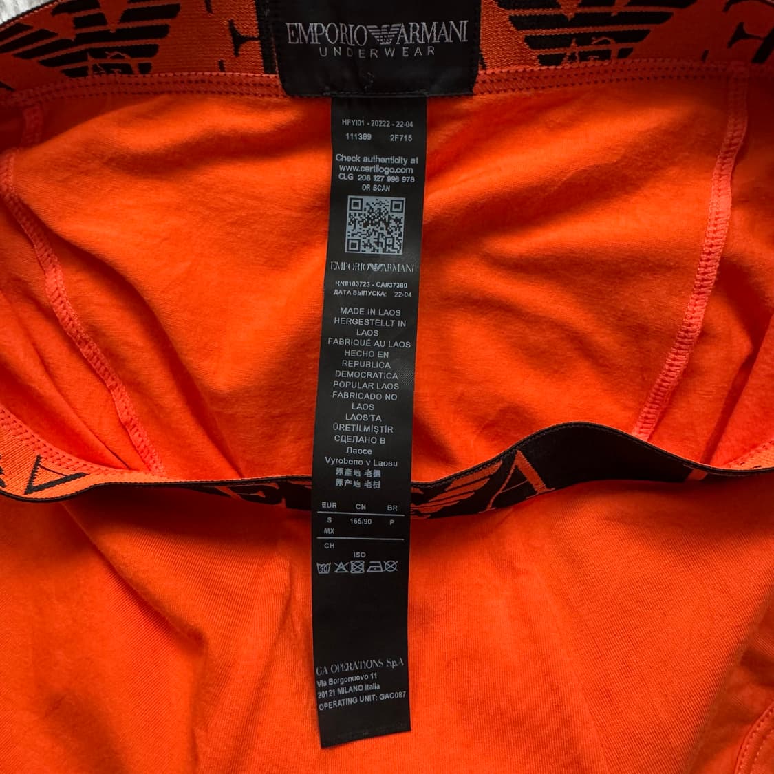 EMPORIO ARMANI 일본빈티지 팬티 아르마니 에리어드 반바지 S 상품이미지5