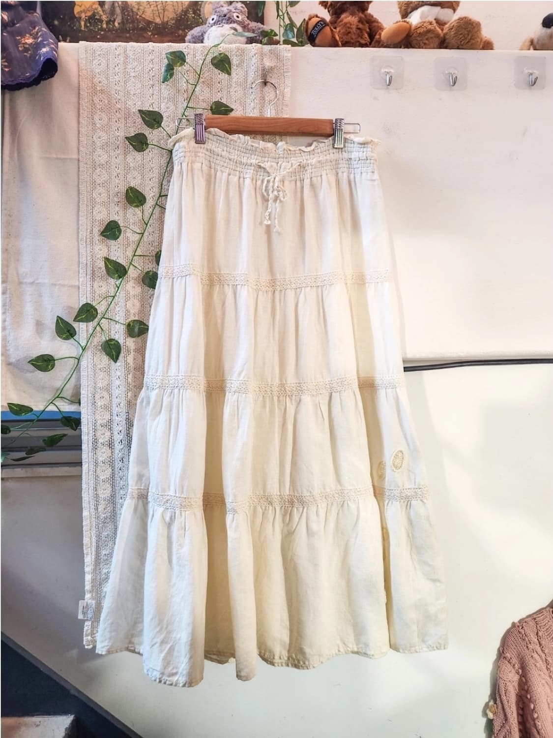 빈티지 어스뮤직 크로쉐 롱스커트 상품이미지1