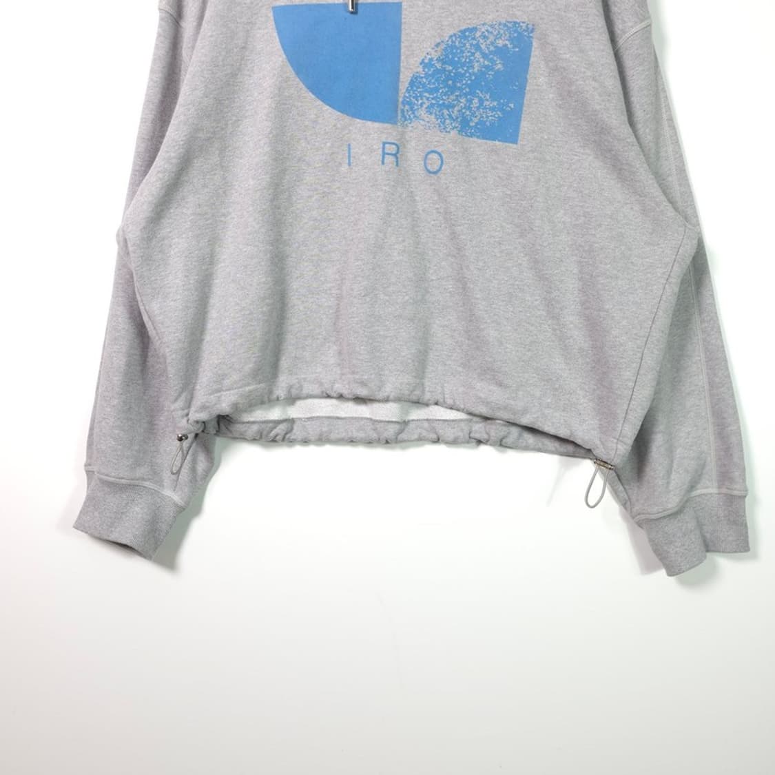 IRO 이로 파리 로고 프린팅 크롭 후드티 그레이 M 상품이미지4