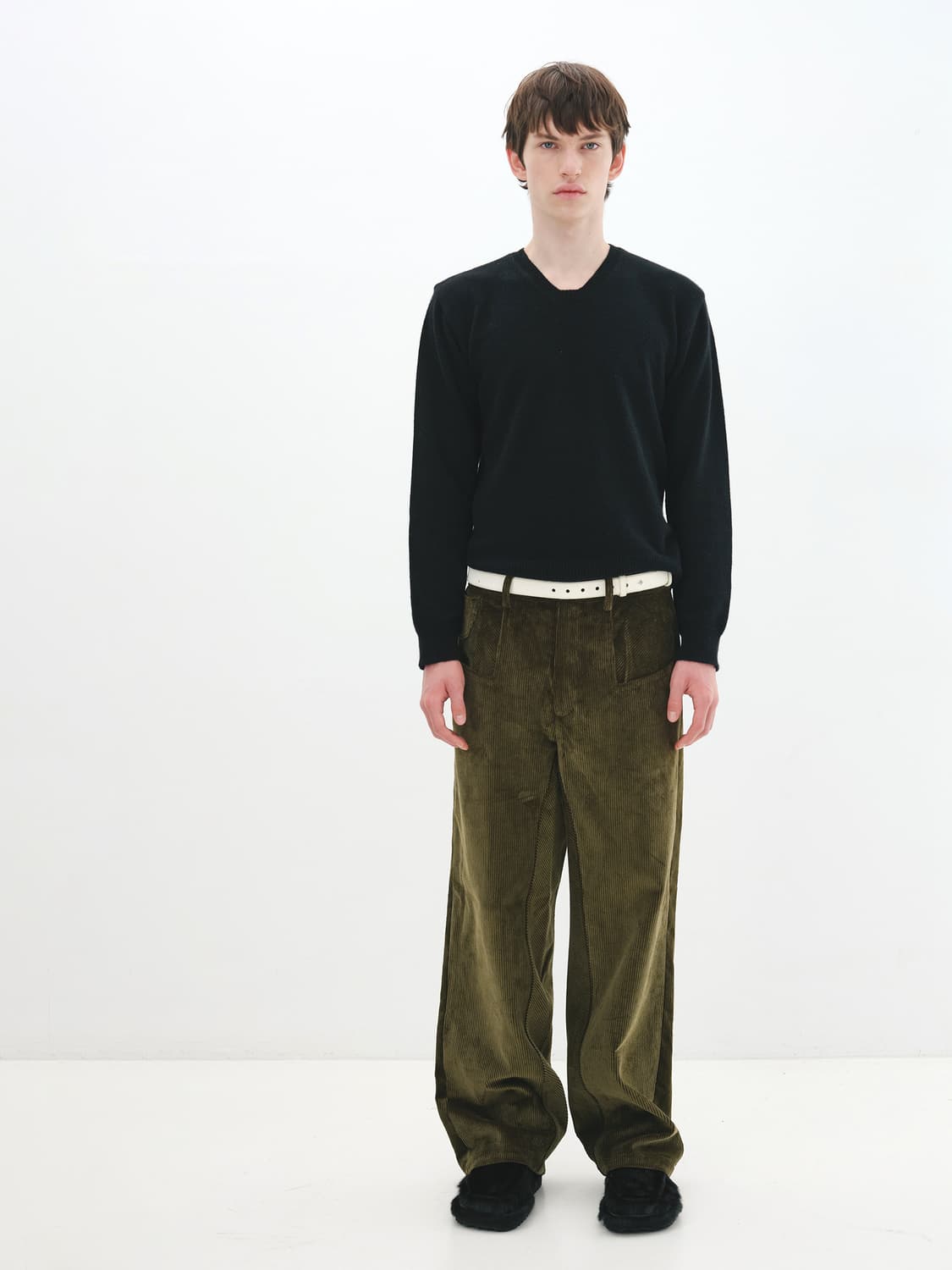 [48] 아이엘 aieul armony trouser khaki 상품이미지2