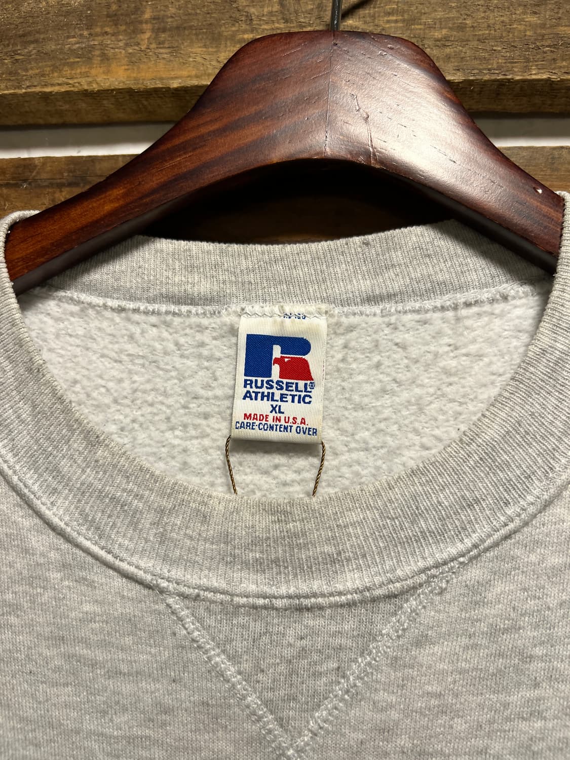 [XL]90s 러셀 Made in USA 테니스 토너먼트 멜란지 스웻셔츠 상품이미지2