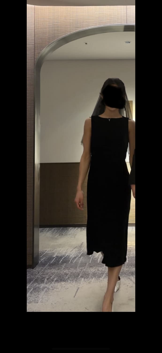 일본 벨벳 원피스 44 마른55 상품이미지3