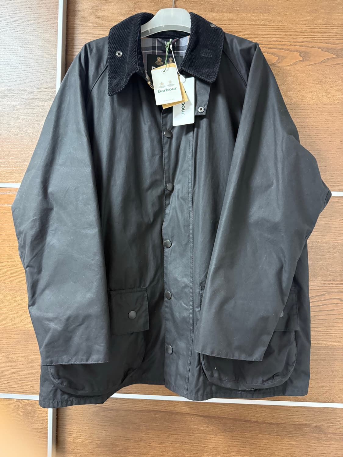 (신형탭, 단순착용) 바버 뷰포트 자켓 블랙 44 상품이미지1