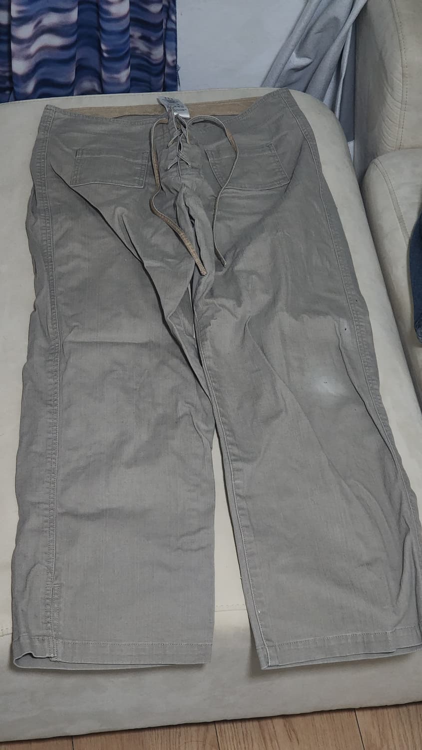 아디다스 리본끈 면바지, 브라운 L 상품이미지2