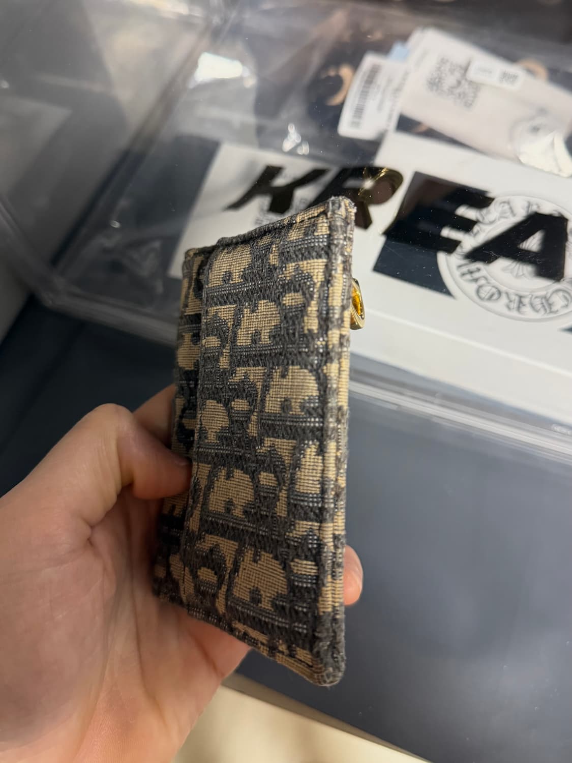 디올 오블리크 새들 카드지갑 상품이미지3