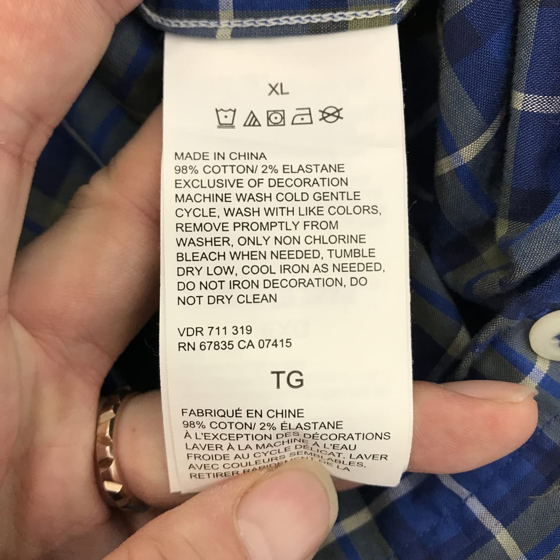 NAUTICA BLUESAIL 노티카 클래식라인 체크셔츠 [XL] 상품이미지6