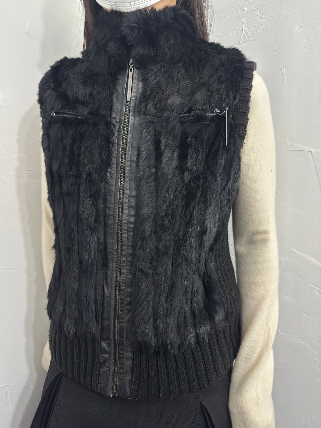 adolfo dominguez fut detail vest zipup 상품이미지3