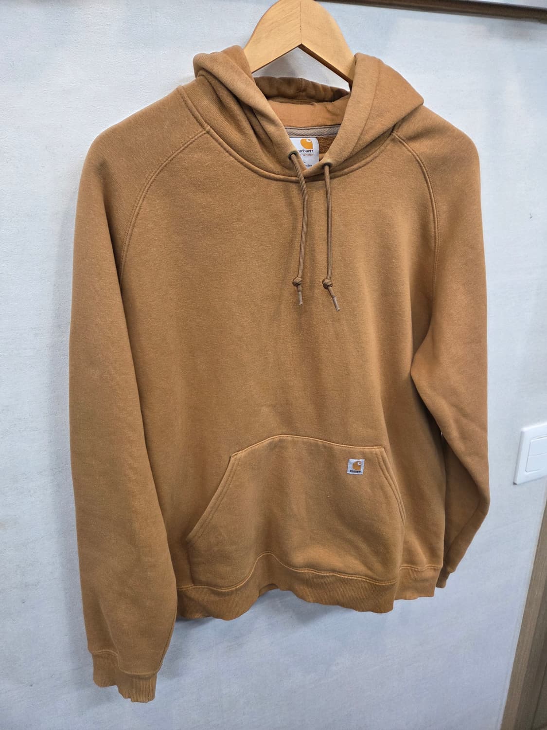 칼하트 기모 후드티 된장 L 상품이미지5