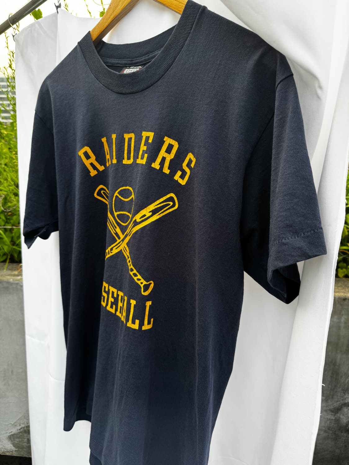 90s USA Raiders 빈티지 티 L 상품이미지4