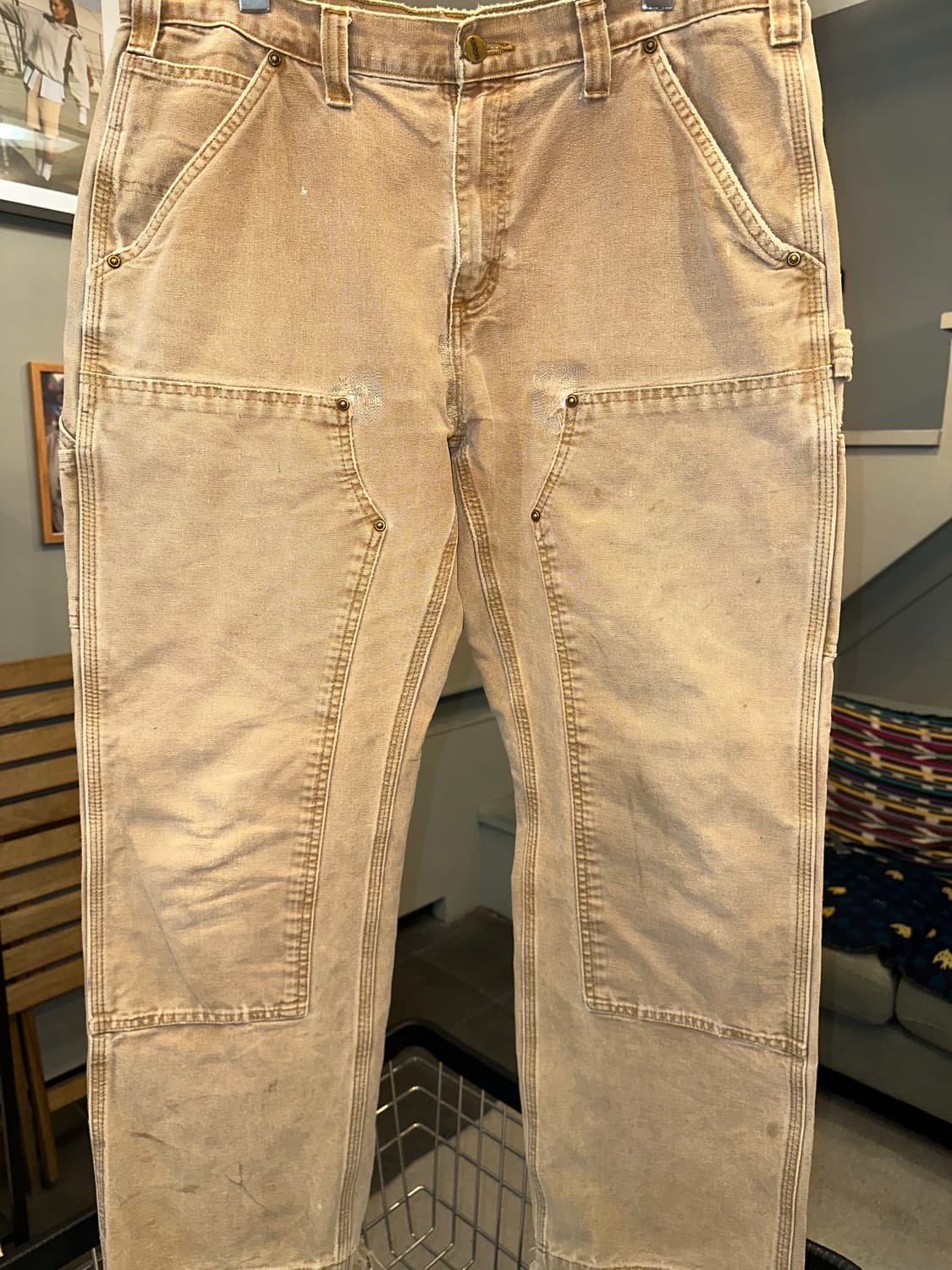 00’s Carhartt canvas double knee repair 상품이미지6