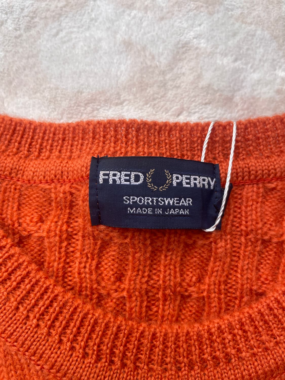 Fred Perry 오렌지 케이블 니트 (Made in Japan) 상품이미지5