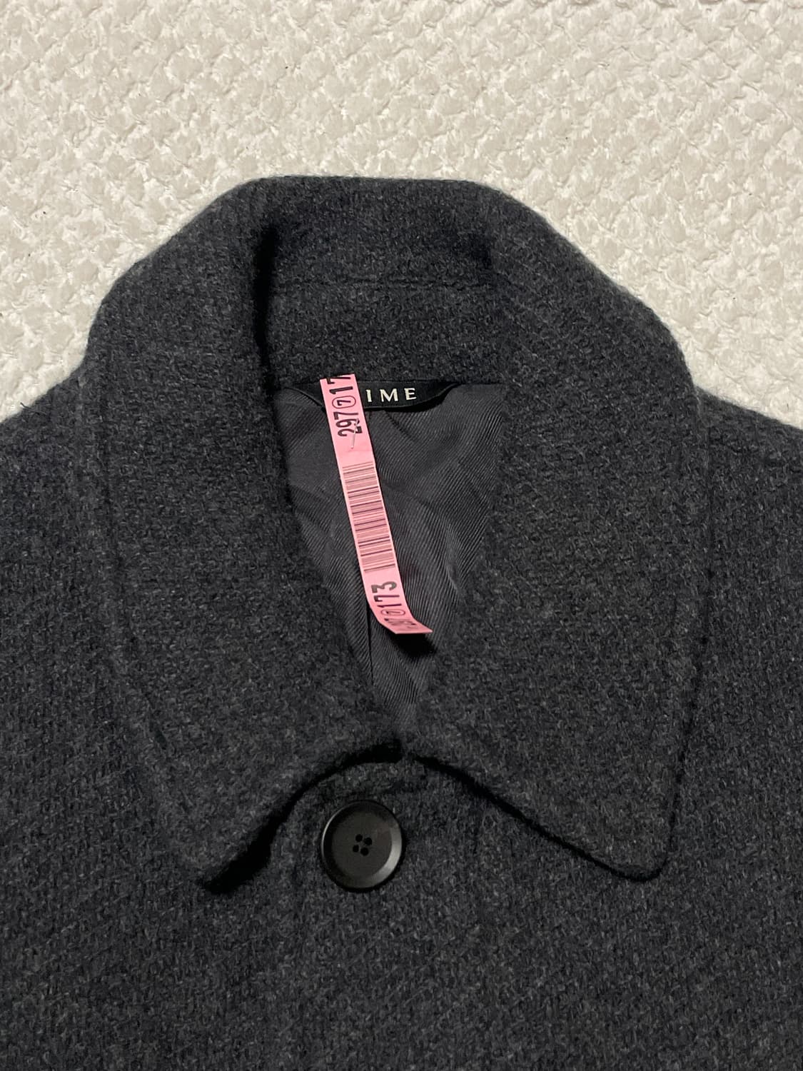 TIME 타임옴므 22FW 캐시미어100% 발마칸 코트 다크 그레이 상품이미지5