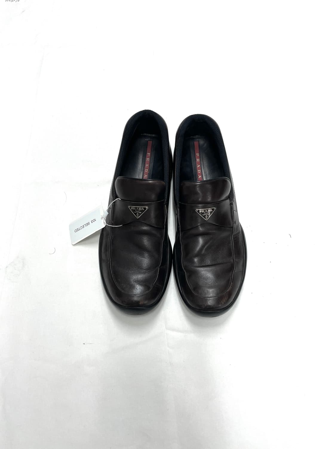 Prada Sport Logo Leather Loafers 상품이미지1
