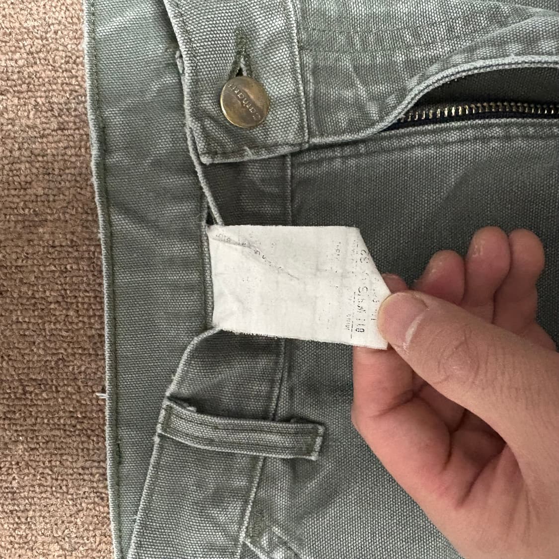 Carhatt b11 빈티지 칼하트 싱글니 카펜터 팬츠 33 상품이미지3