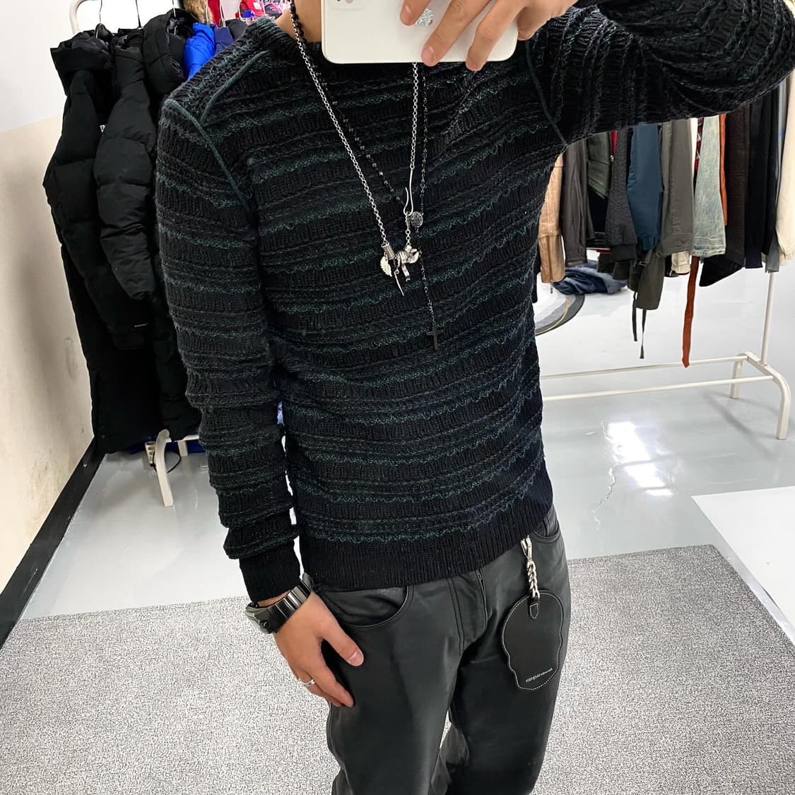 솔리드옴므 우영미 아카이브 빈티지 케이블 니트 스웨터 상품이미지2