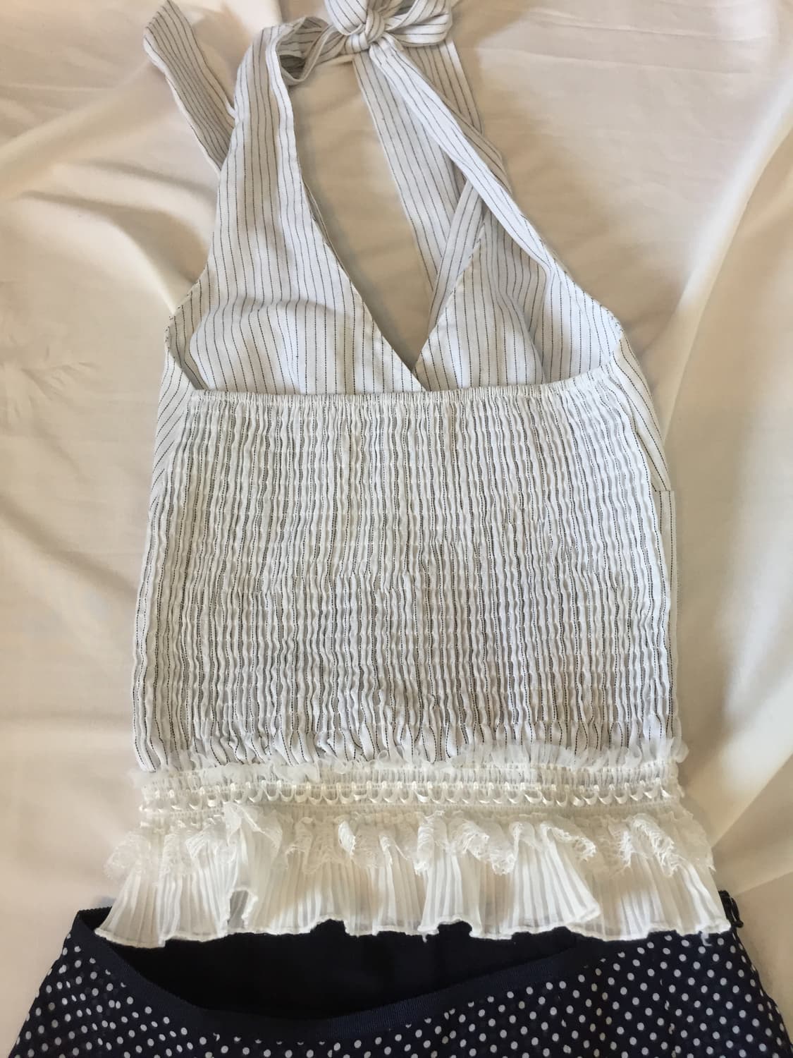 레이스 리본 홀터넥 상품이미지9