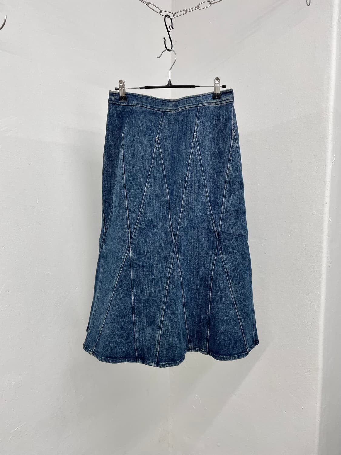 로라애슐리 데님 절개 스커트 상품이미지5