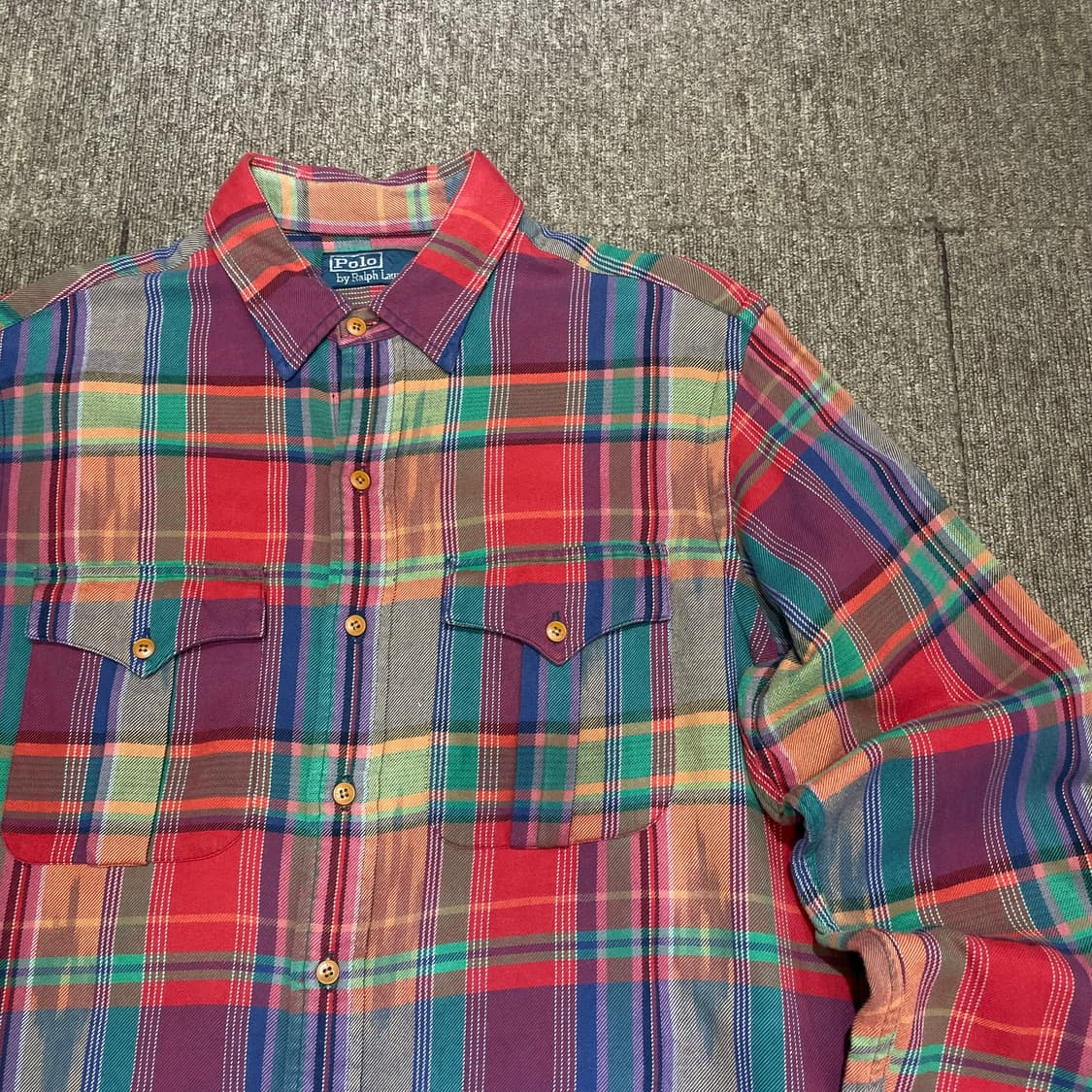 (L) POLO 폴로 랄프로렌 체크 셔츠 상품이미지4