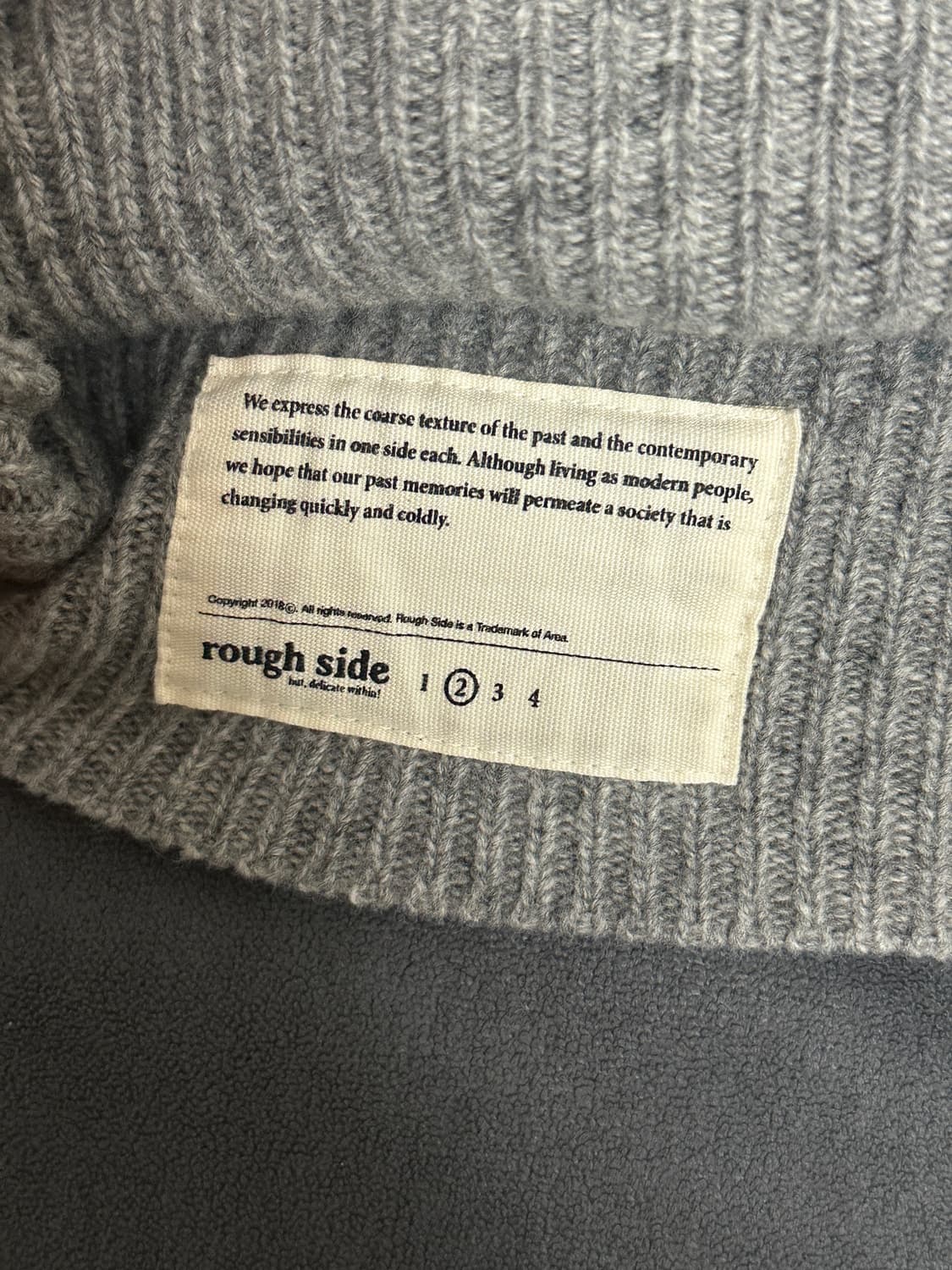 러프사이드 피셔맨 니트 그레이 2사이즈 상품이미지3
