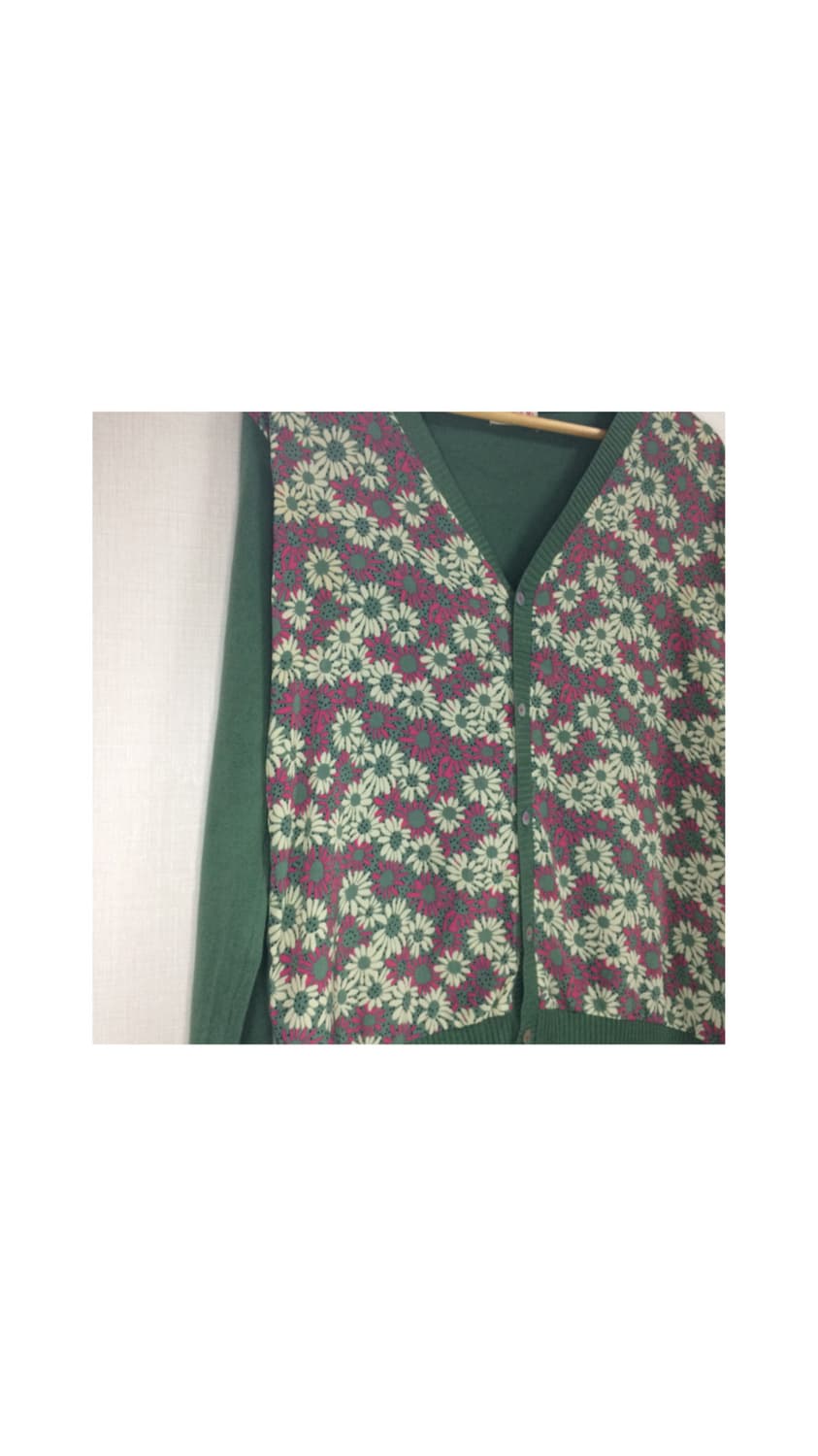 TITICACA 티티카카 그린 플라워 에스닉 가디건 상품이미지2