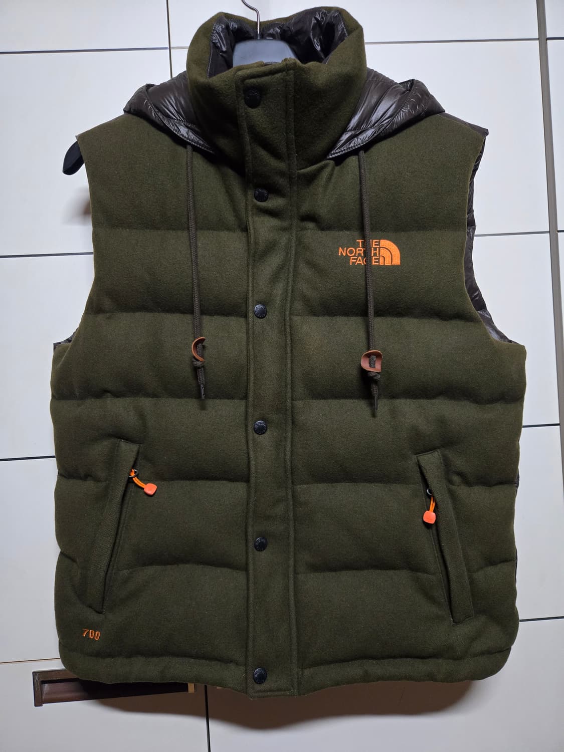 노스페이스 700 남성 구스다운 패딩 조끼 상품이미지1