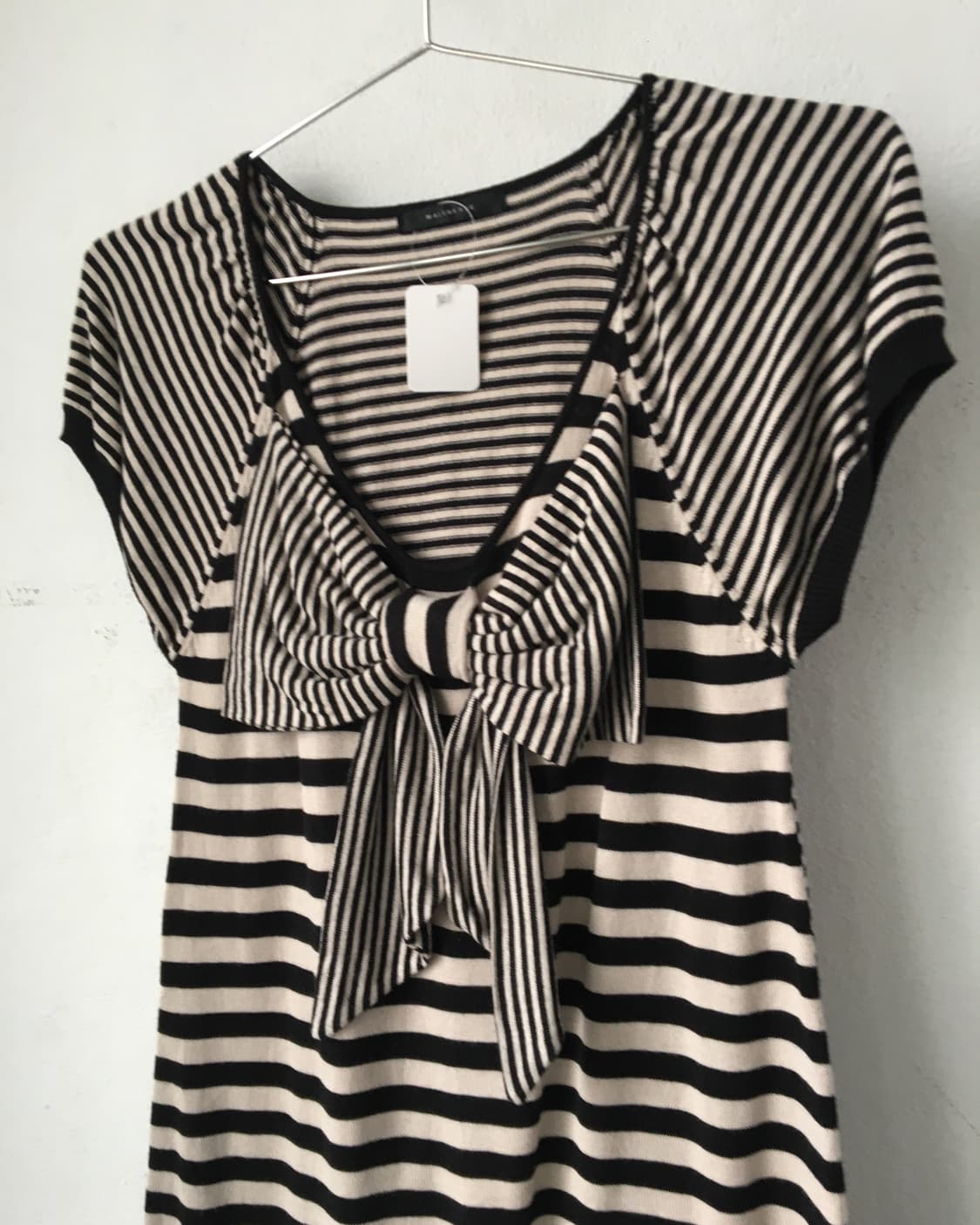 Ribbon point stripe pattern top 상품이미지4