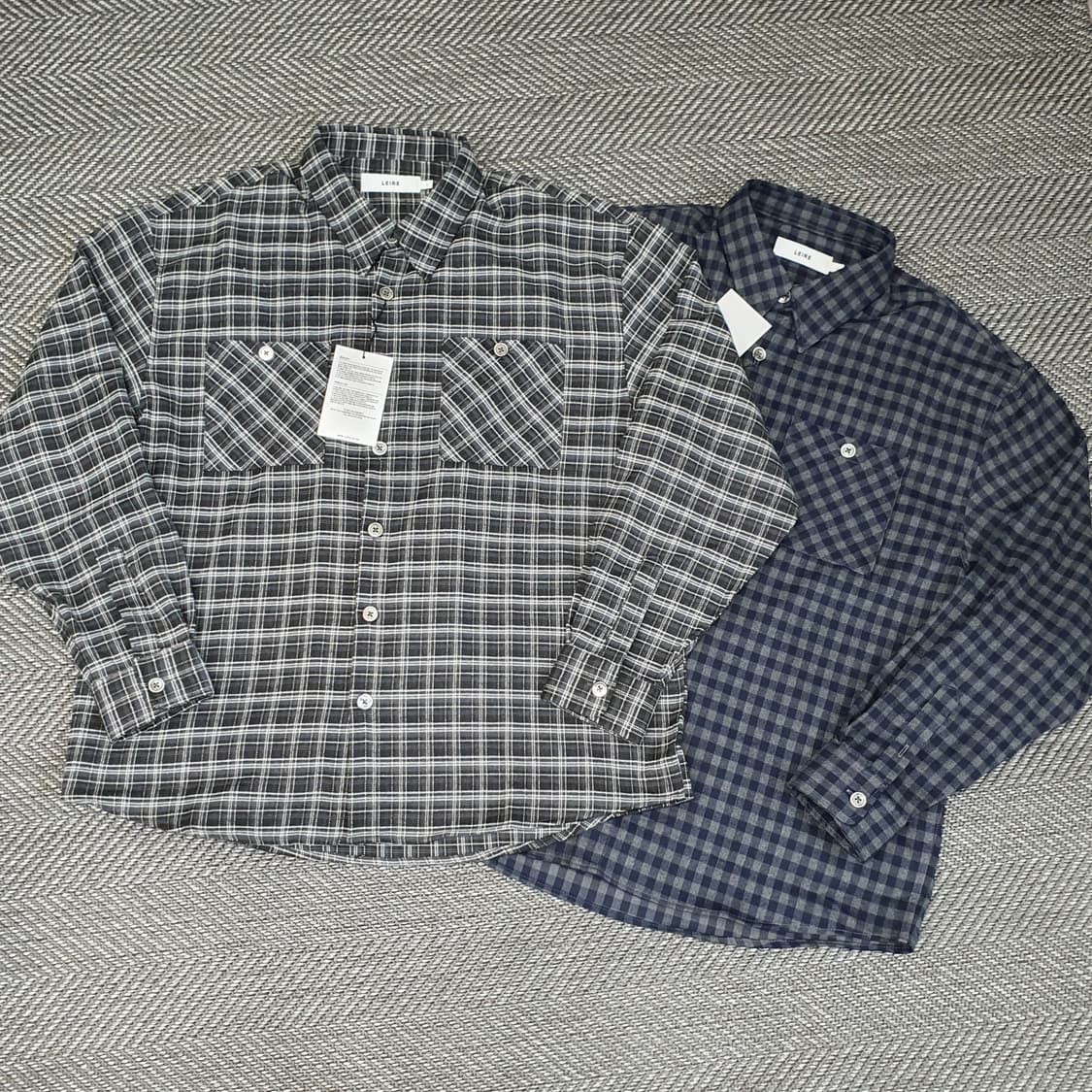 르아르 오버핏 춘추 셔츠 남자105 (2벌가격) 상품이미지1