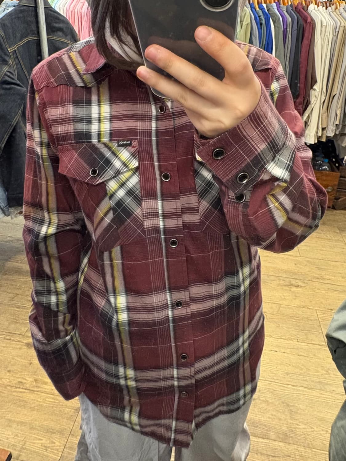 빈티지 체크 롱슬리브 셔츠 상품이미지4