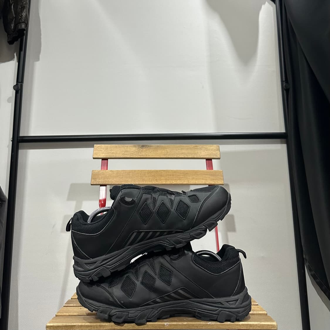 285) 몽벨 트레킹화 남성 남자 고프코어 다이얼 블랙 레더 상품이미지7