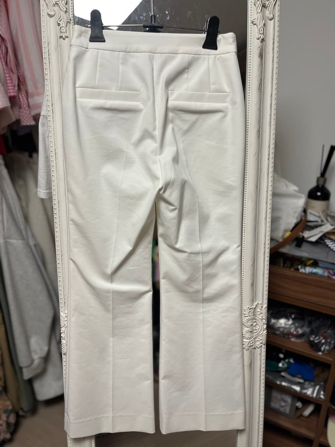 럭키슈에뜨 화이트 슬랙스  바지 36 상품이미지3