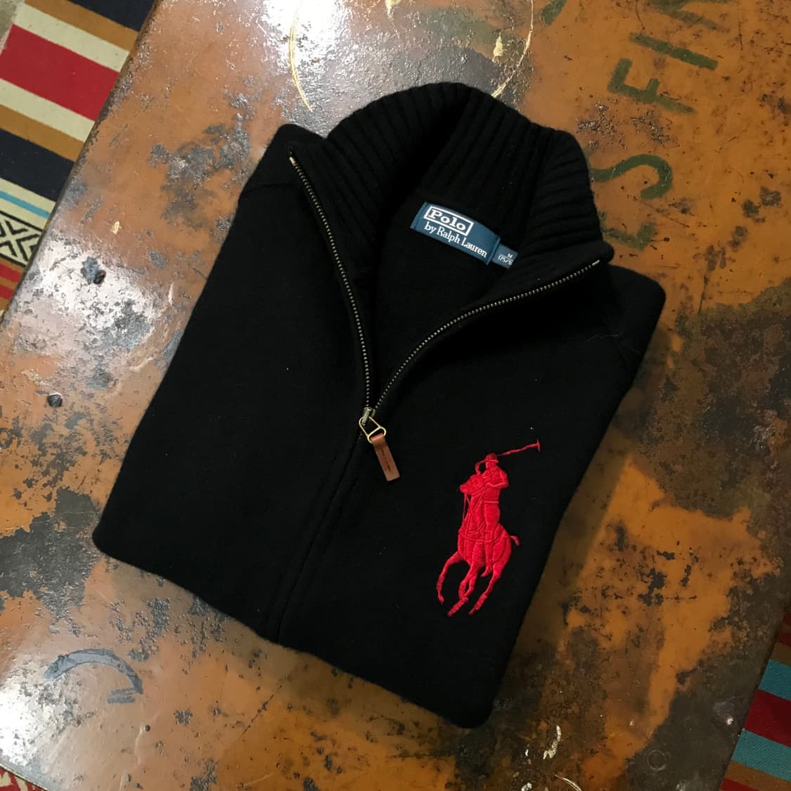 폴로랄프로렌 블랙 울 투웨이 집업 니트 자켓 남성 97 여성 55 66 상품이미지1