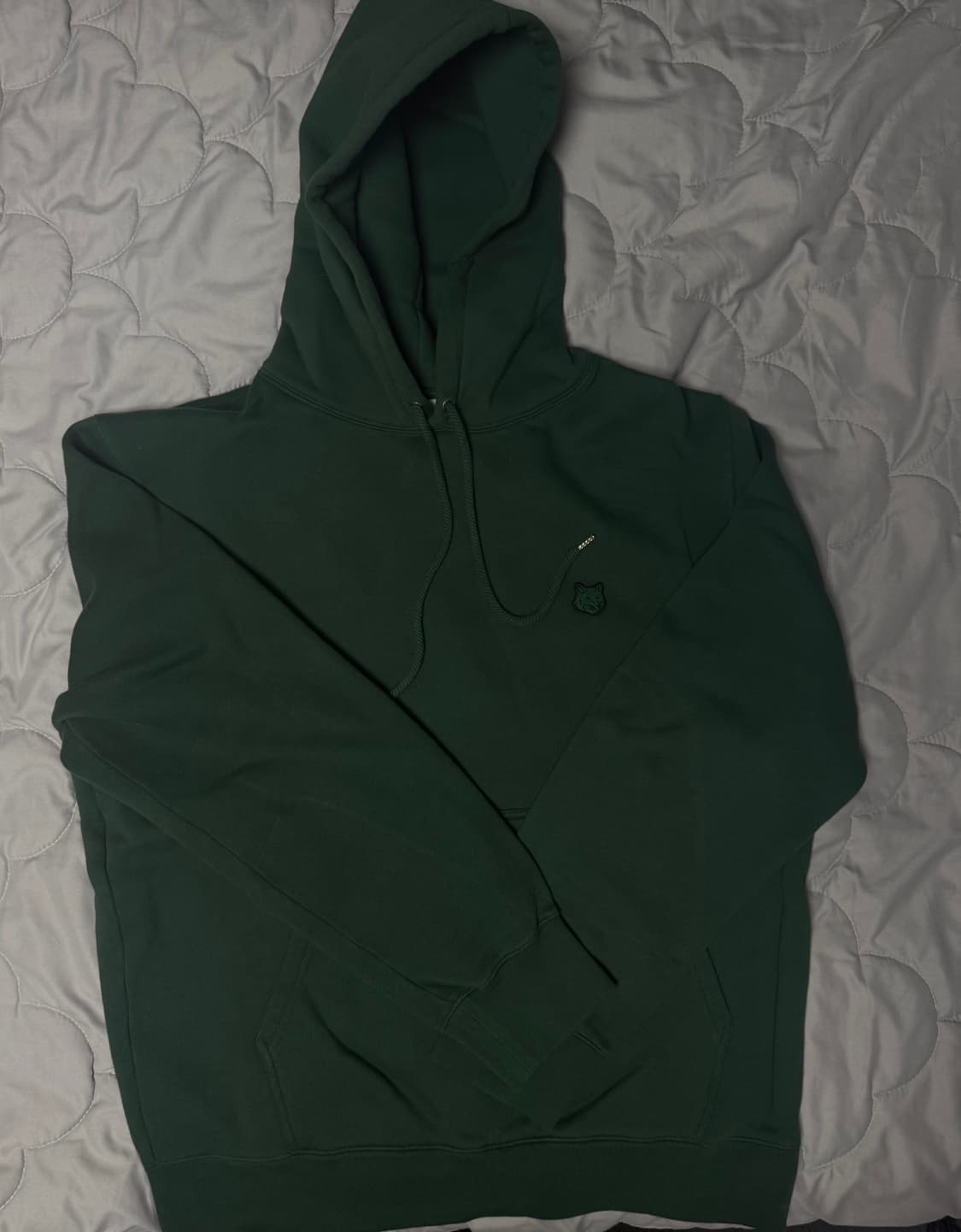 (1회 착용 XL ) 메종키츠네 폭스 헤드 후드티 다크그린 상품이미지1