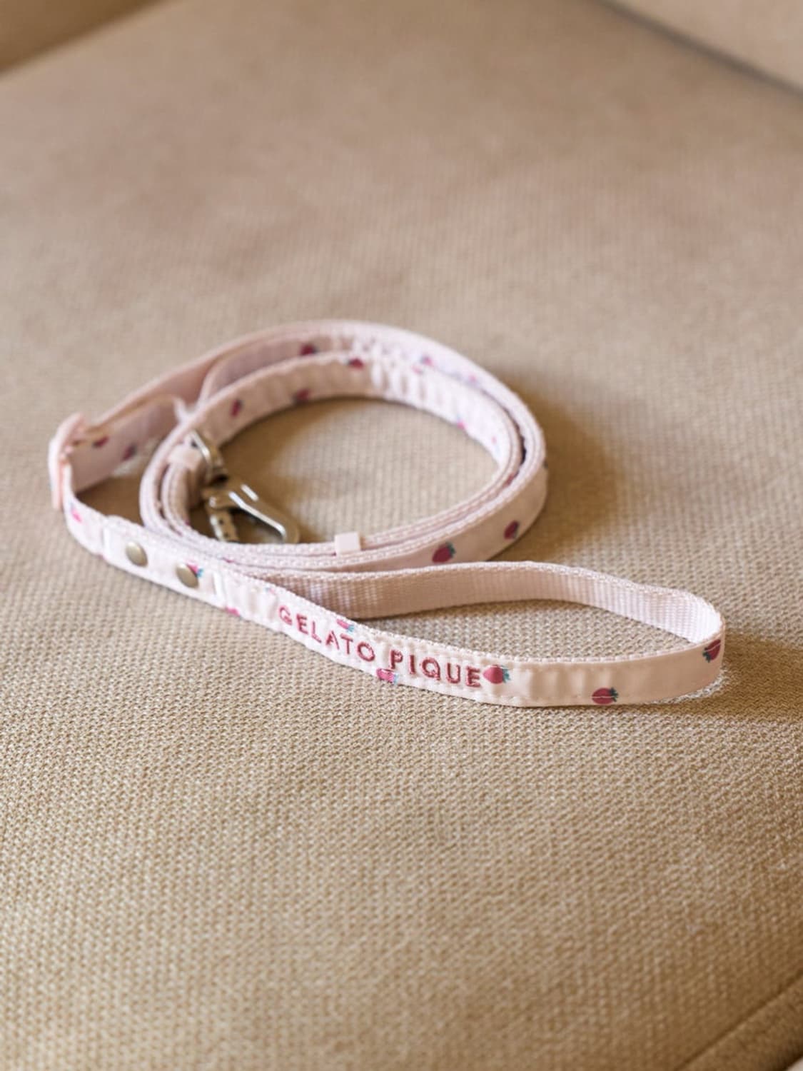 일본 젤라또피케 스트로베리 에디션 강아지 L 사이즈하네스 + 리드줄 세트 상품이미지4