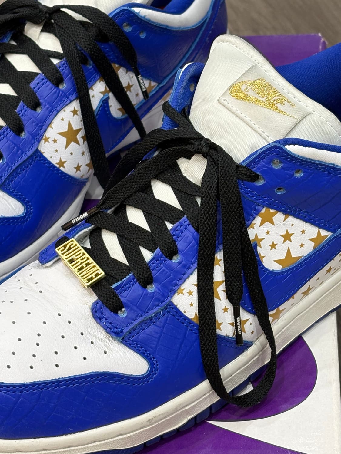 (270) 슈프림 x 나이키 덩크 로우 블루 상품이미지3