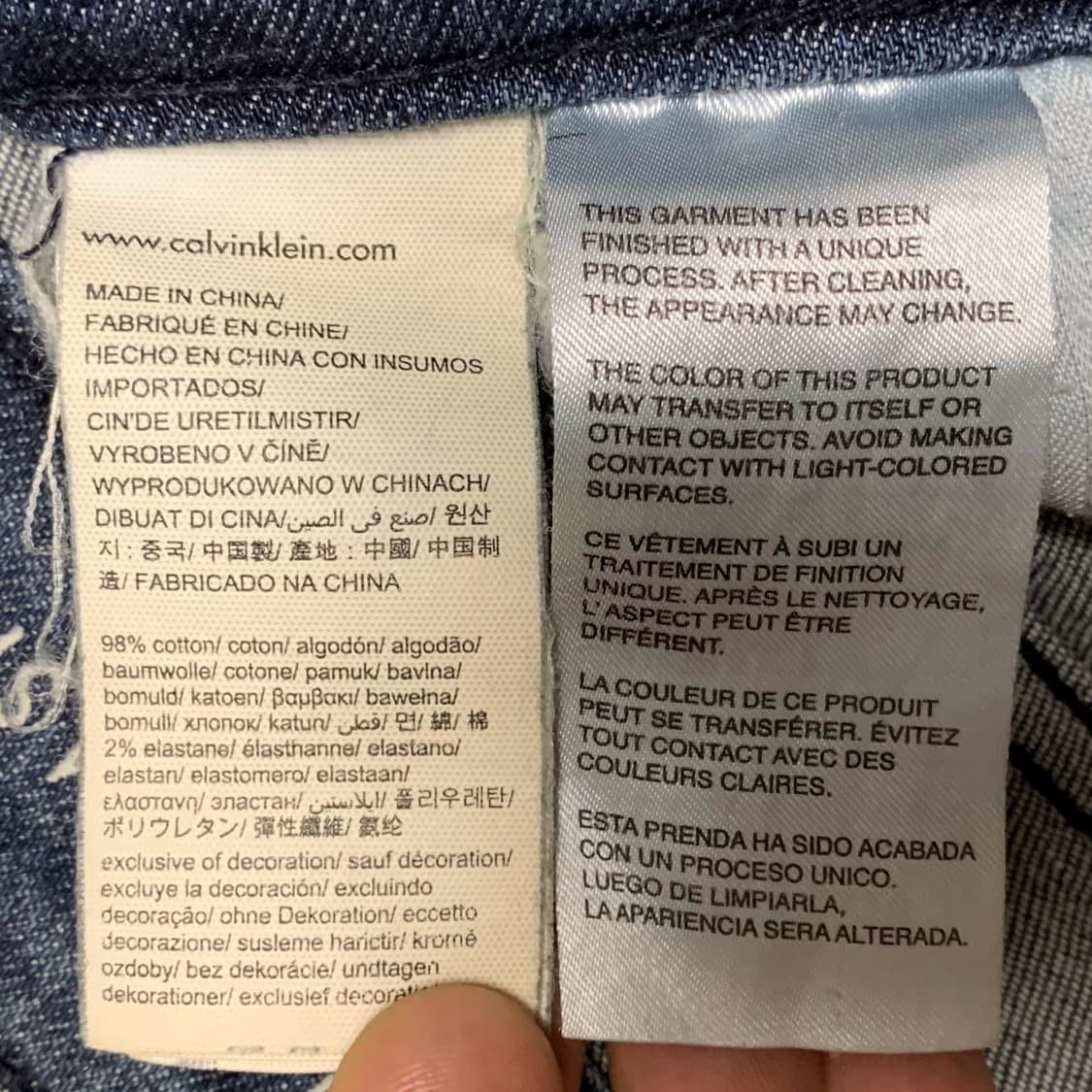 [36] 캘빈 클라인 슬림 스트레이트핏 데님팬츠 상품이미지5