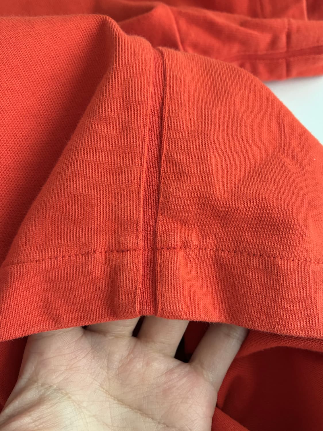 M) DKNY 오버핏 반팔 티셔츠 오렌지 상품이미지5