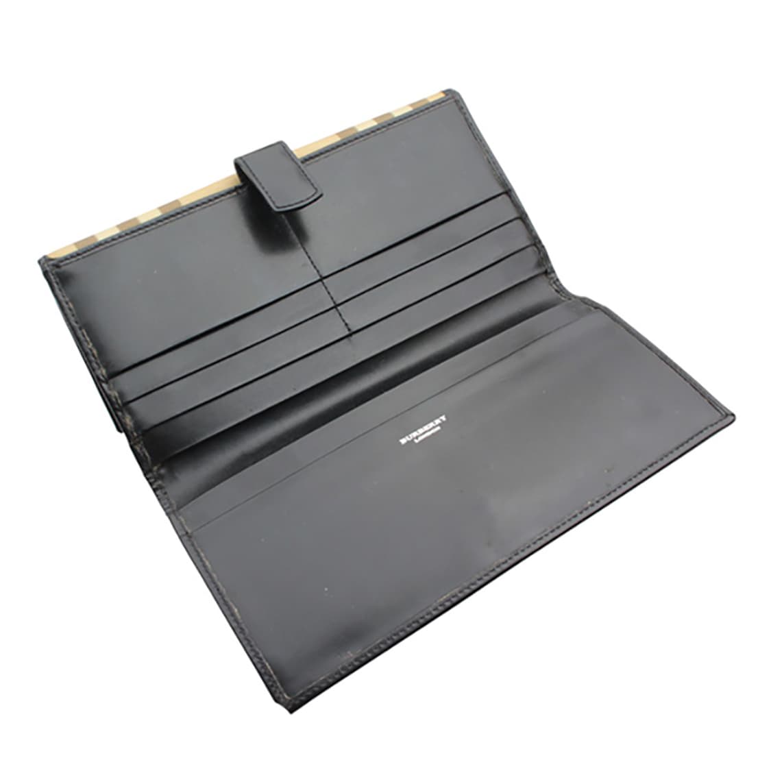 버버리 베이지 체크 장지갑 상품이미지4