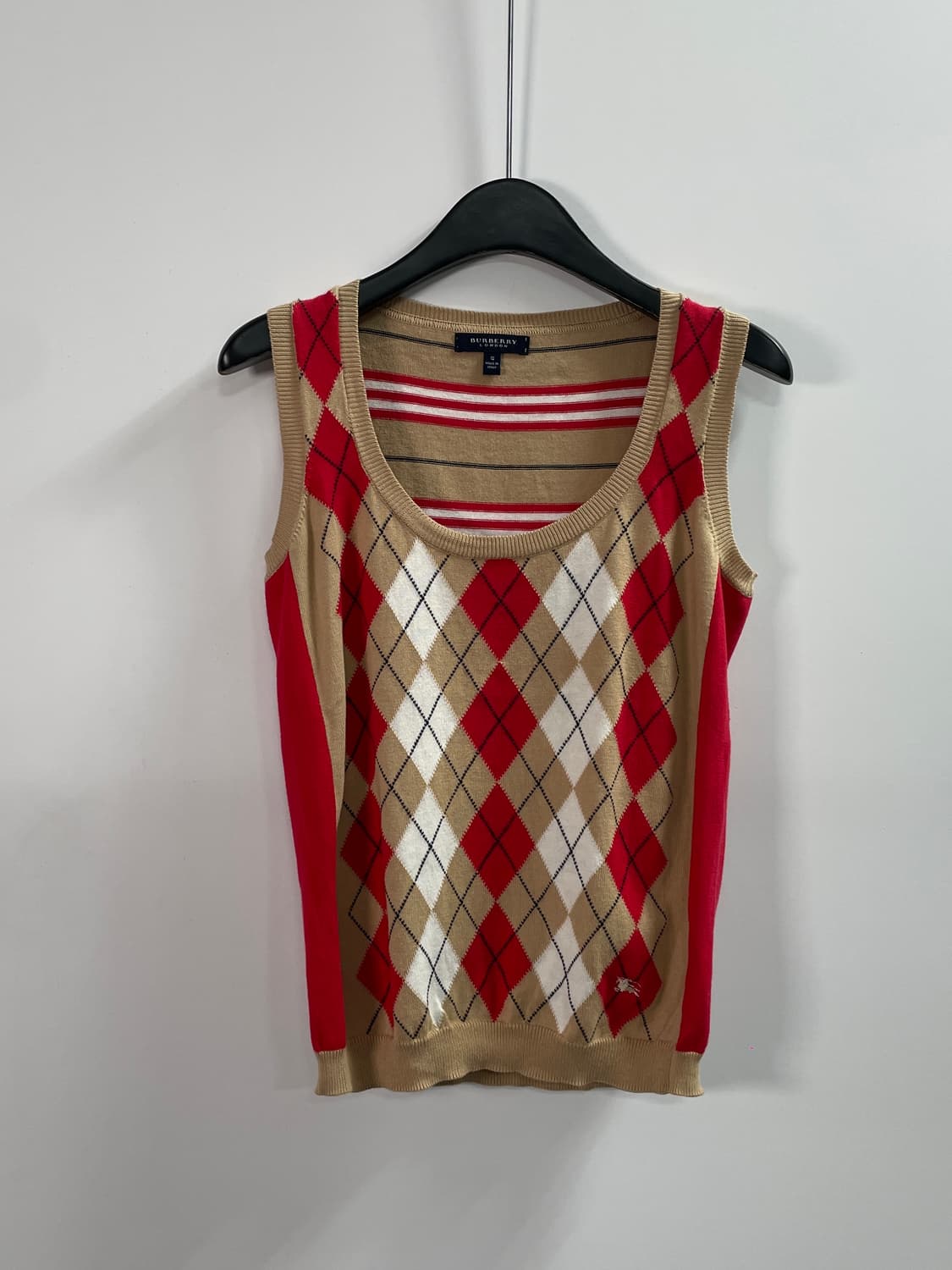 버버리 우먼스 아가일체크 조끼 니트 (on.585) 상품이미지1