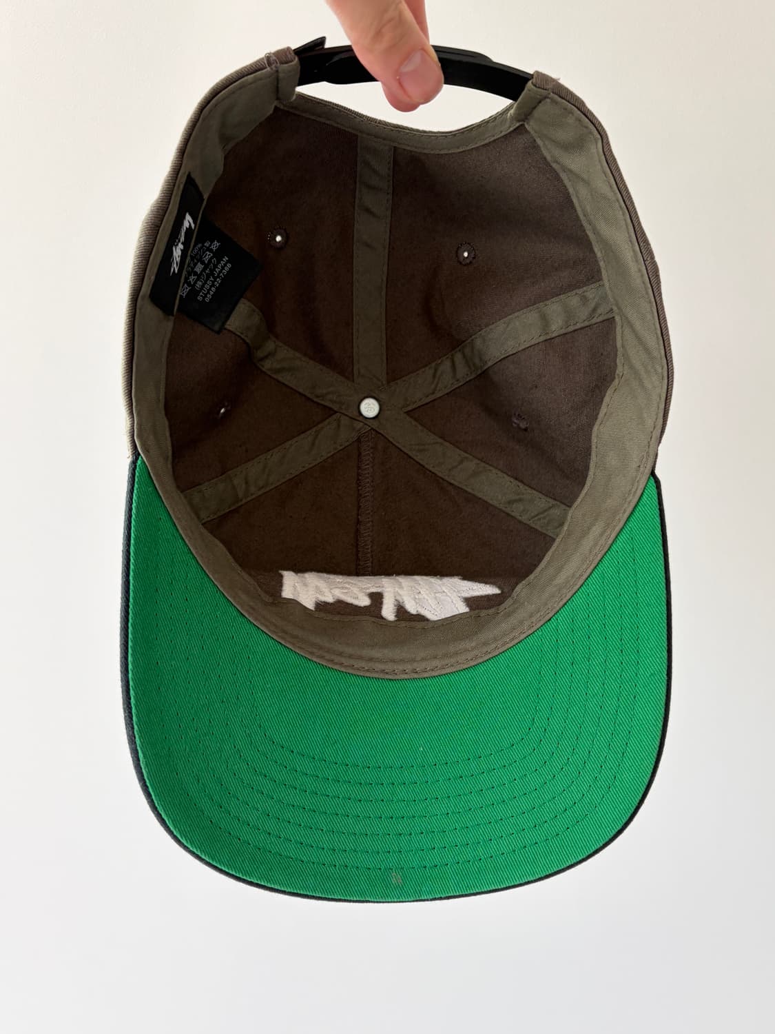 stussy 스투시 미드 뎁스 빅 스탁 스냅백 올리브 상품이미지5