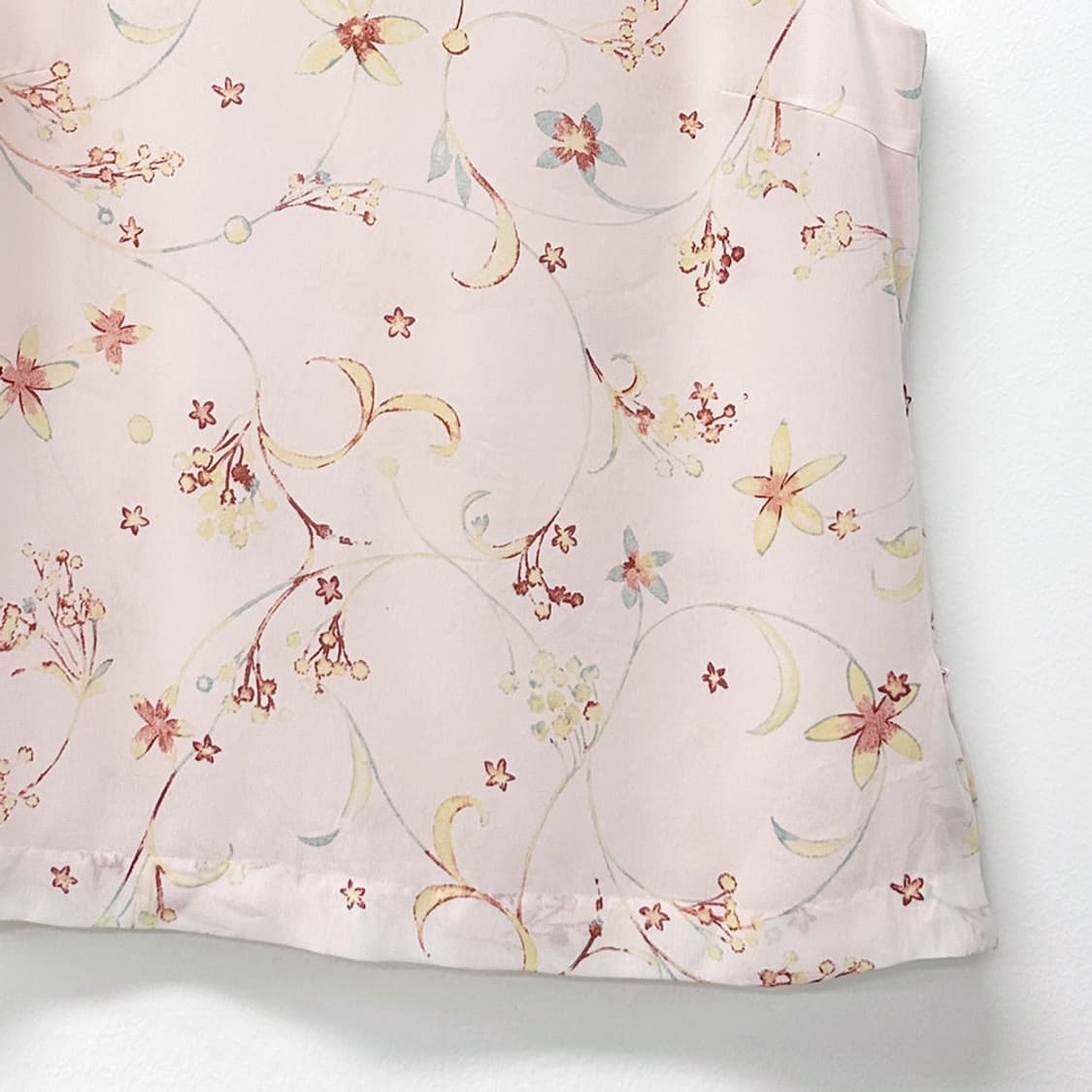 지방시 폴리 플라워 민소매 블라우스 슬리브리스 나시 핑크 38 상품이미지3