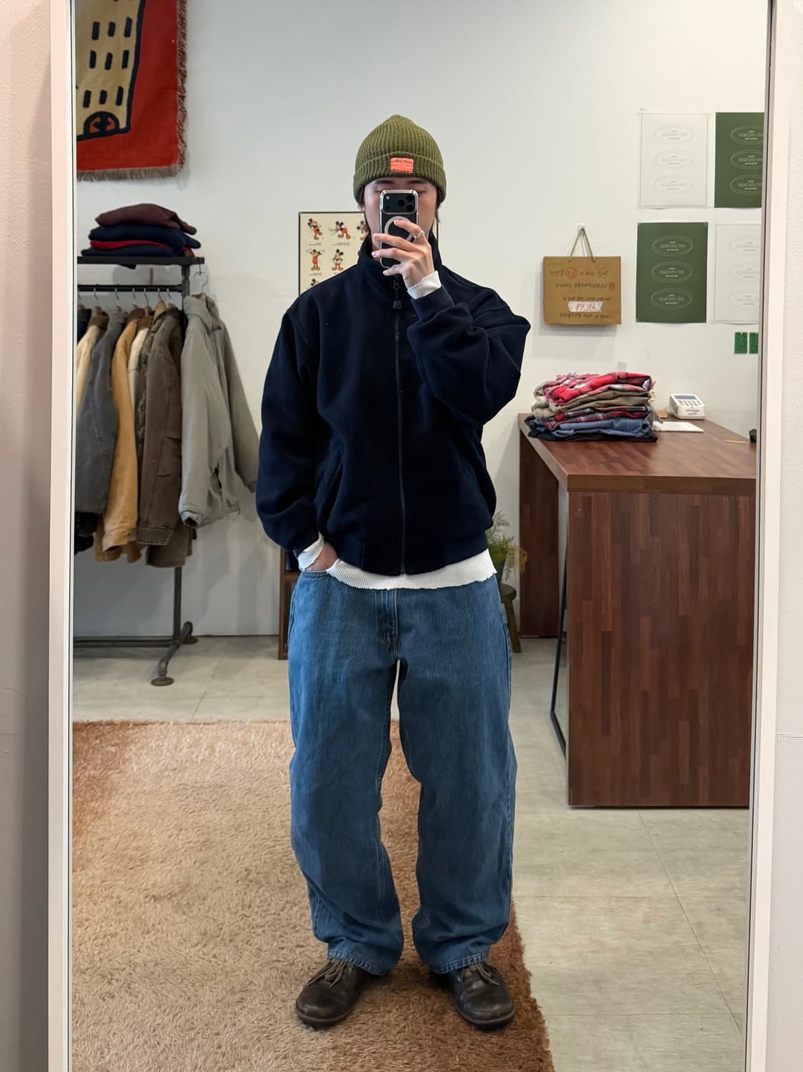 Wear Guard 빈티지 써멀 플리스 봄버 자켓 상품이미지2