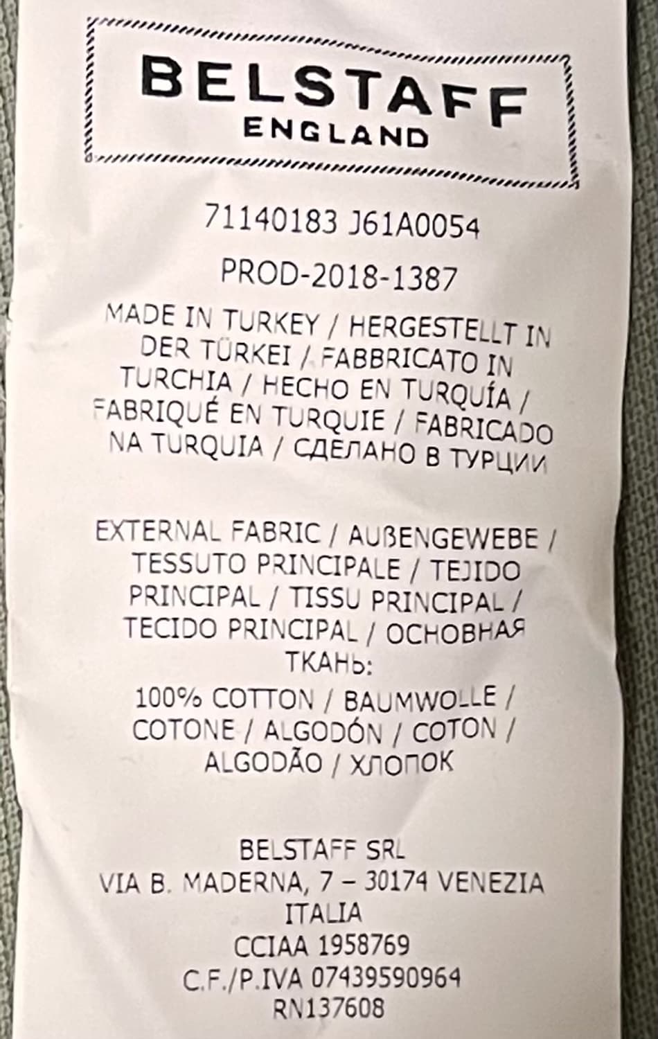 벨스타프 남성 카라티 S 사이즈 상품이미지5