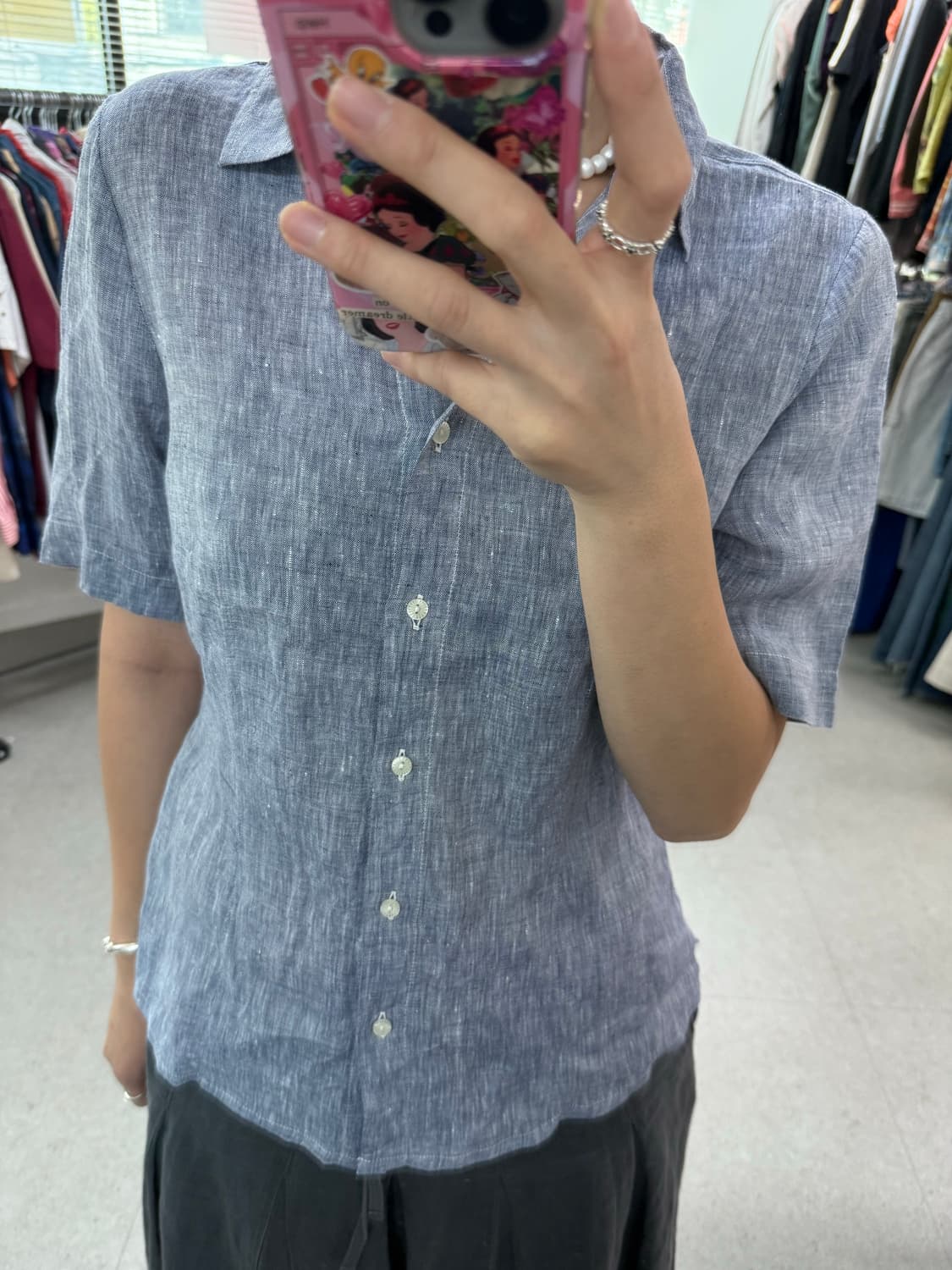 Italy linen blouse 린넨 블라우스 상품이미지10