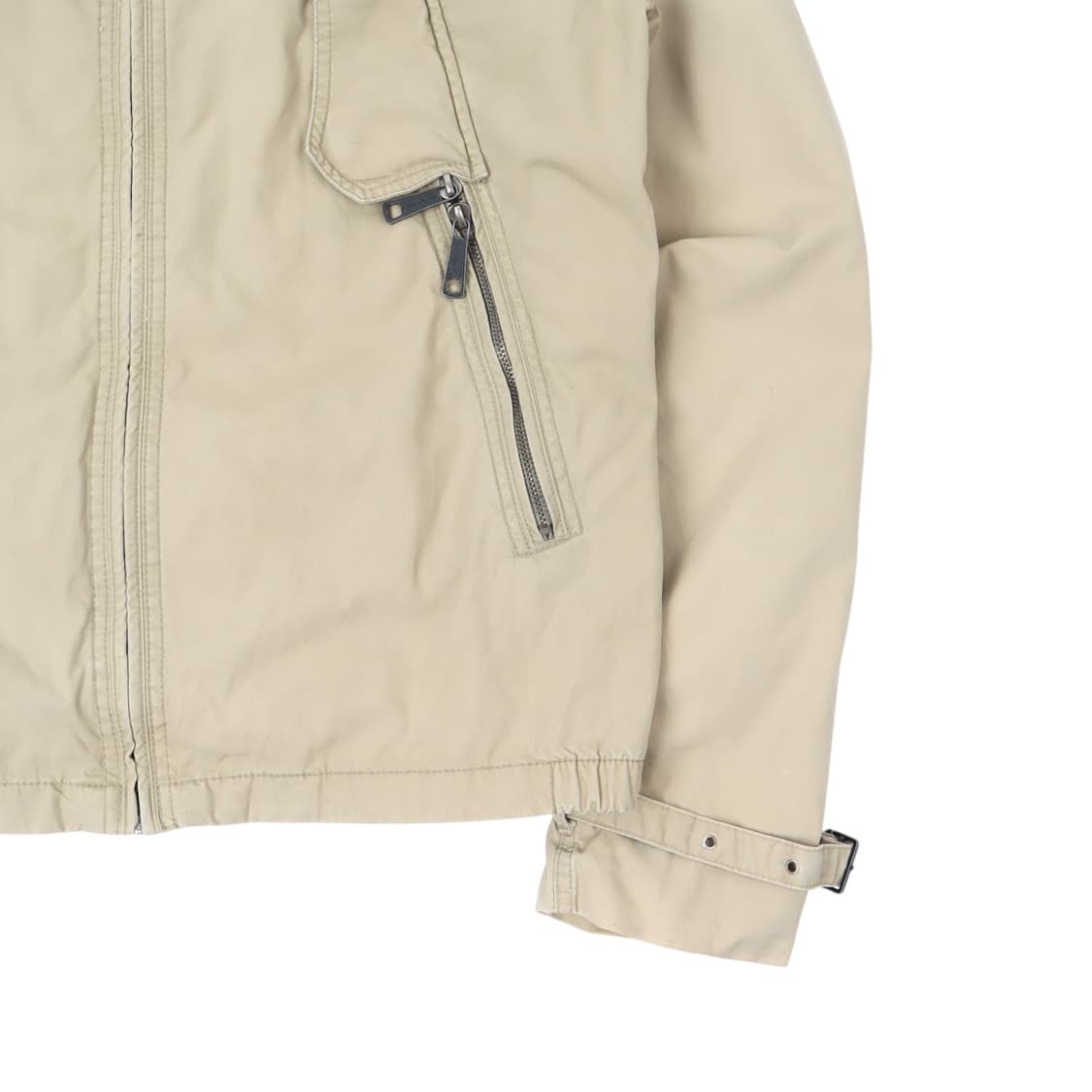 디젤 베이지 해링턴 코튼 바이커 집 자켓 상품이미지4